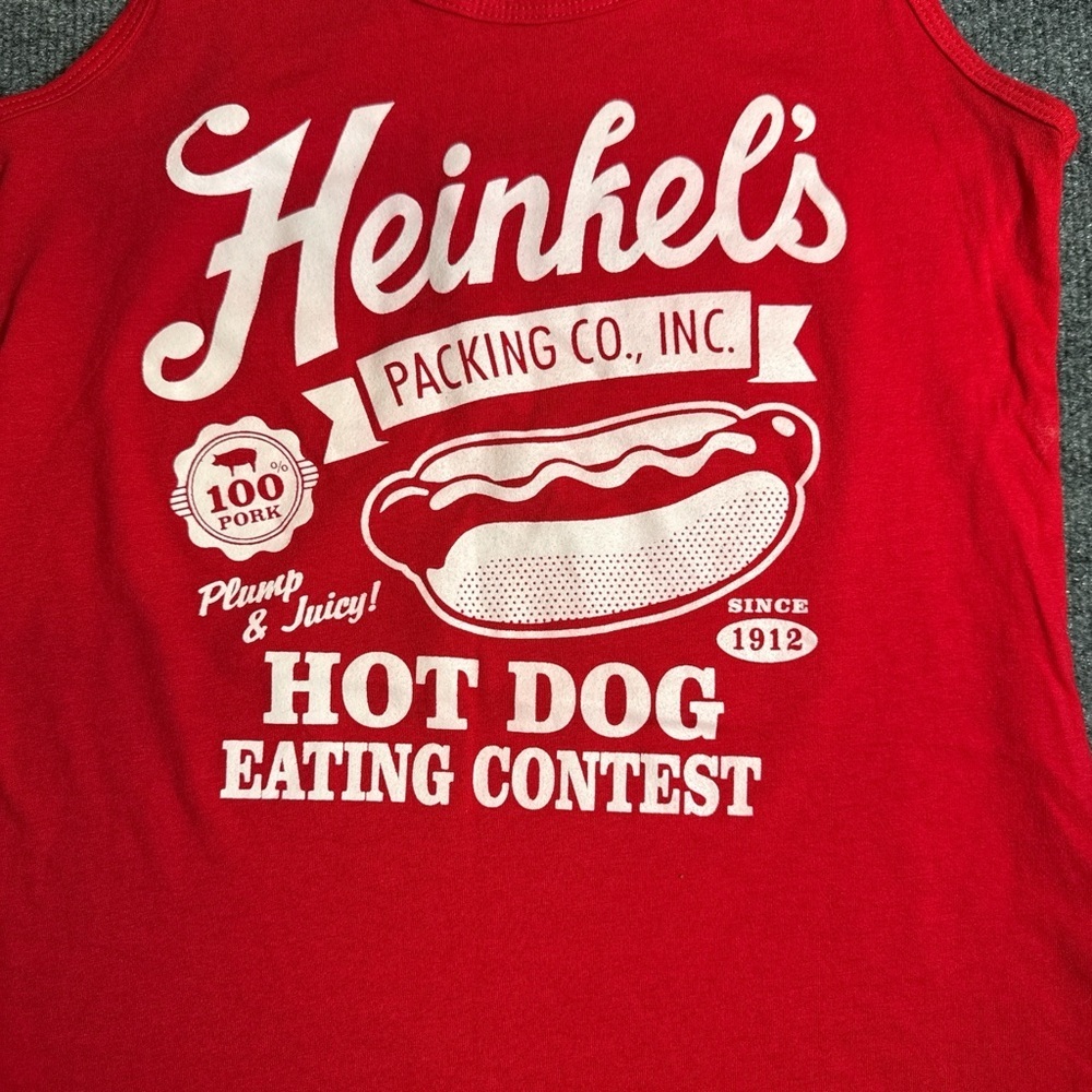 Next Level Apparel Red tank top. Fun foodie top for a fun summer wear! - Picture 3 of 4